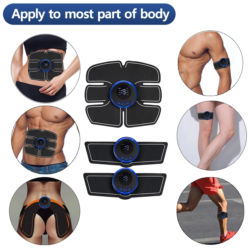 Estimulador muscular Abdominal EMS el&eacute;ctrico para brazo, pierna, espalda, cuerpo, adelgazante, Gel de repuesto para p&eacute;rdida de peso, masajeador de Fitness