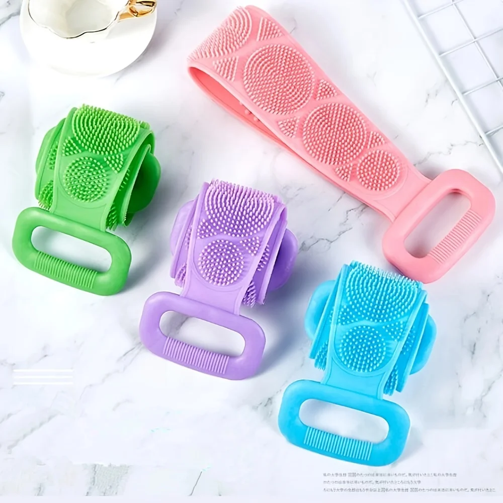Depurador corporal para frotar la espalda, masaje, ducha, depurador extendido, cepillos para limpiar la piel, esponja corporal, cepillos de silicona, toallas de ba&ntilde;o