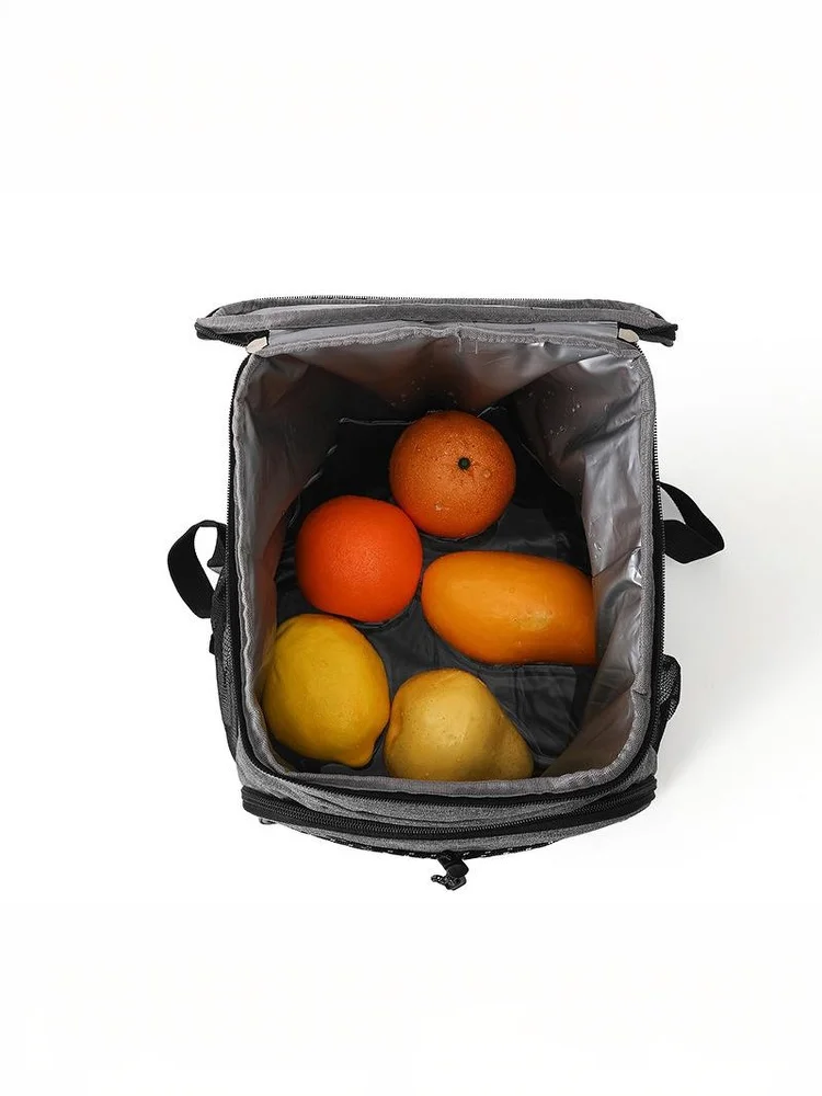 Mochila aislante - Bolsa aislante de tela Oxford Mochila aislante para picnic al aire libre de gran capacidad Bolsa refrigeradora de cerveza de viaje