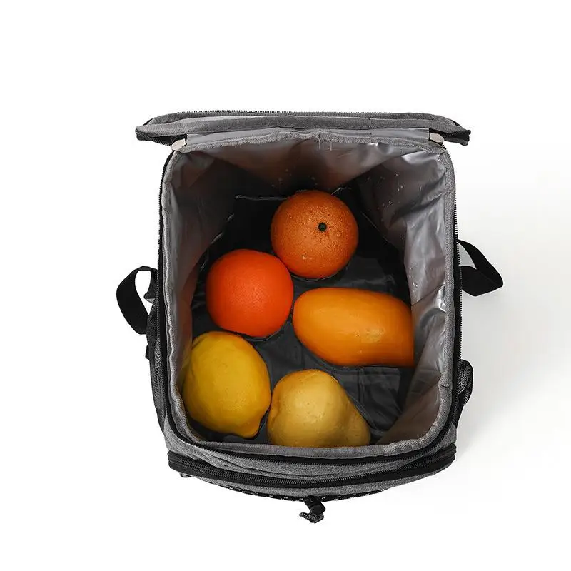 Mochila aislante - Bolsa aislante de tela Oxford Mochila aislante para picnic al aire libre de gran capacidad Bolsa refrigeradora de cerveza de viaje