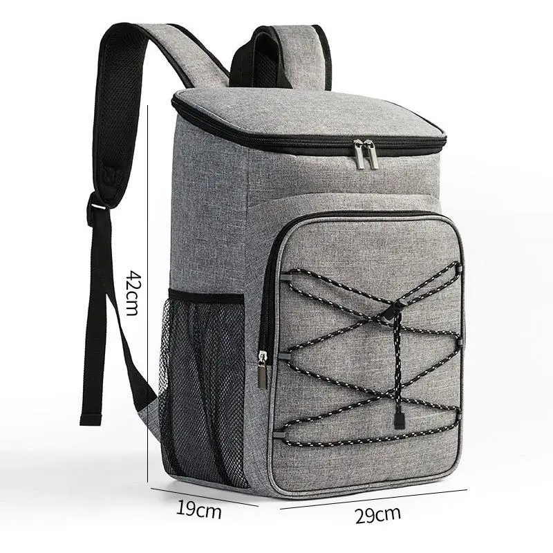 Mochila aislante - Bolsa aislante de tela Oxford Mochila aislante para picnic al aire libre de gran capacidad Bolsa refrigeradora de cerveza de viaje