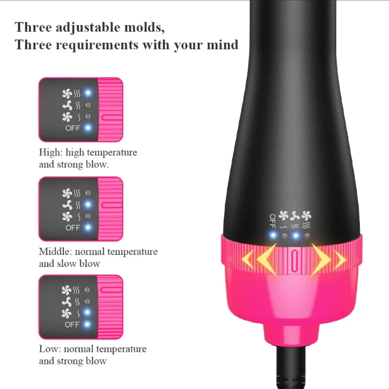 Peine cepillo de aire caliente, cepillo de pelo para mujer, secador de pelo profesional, cepillo secador de pelo de viaje, cepillo secador de pelo, peine el&eacute;ctrico