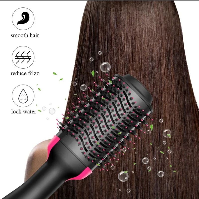 Peine cepillo de aire caliente, cepillo de pelo para mujer, secador de pelo profesional, cepillo secador de pelo de viaje, cepillo secador de pelo, peine el&eacute;ctrico