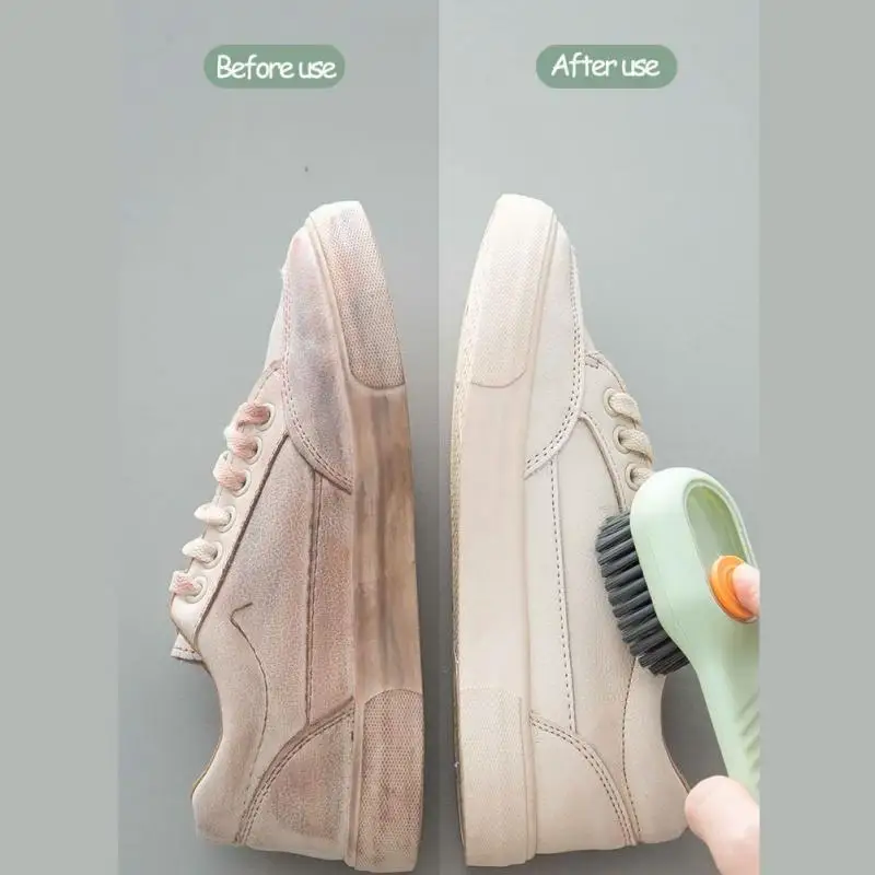 Nuevo 2/1 cepillo de limpieza, cepillo líquido de cerdas suaves para zapatos, cepillo de mango largo, cepillo para ropa, tablero de ropa, herramienta de limpieza Nuevo 2/1 cepillo de limpieza, cepillo líquido de cerdas suaves para zapatos, cepillo de mango largo, cepillo para ropa, tablero de ropa, herramienta de limpieza
