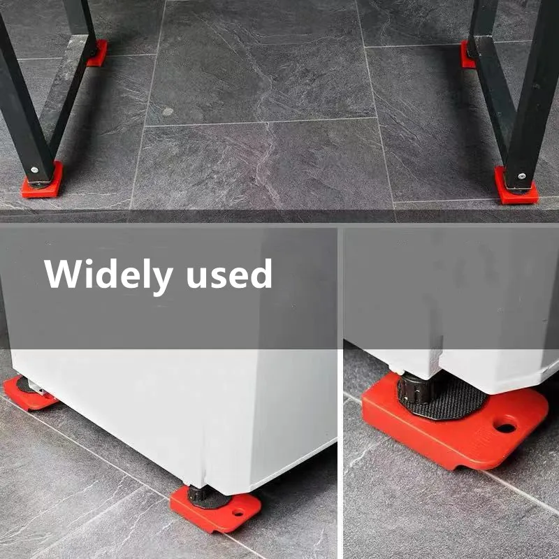 Juego de Herramientas para Mover Muebles, Rodillos de Transporte, Barra con Ruedas para Levantar y Mover Objetos Pesados, Herramienta Manual