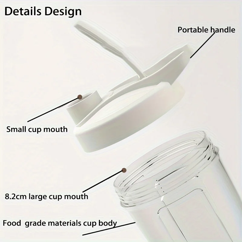 Taza de licuadora el&eacute;ctrica, taza de licuadora port&aacute;til, leche en polvo, licuadora de prote&iacute;na en polvo, taza agitadora autom&aacute;tica, viaje en casa, deportes al aire libre, gimnasio