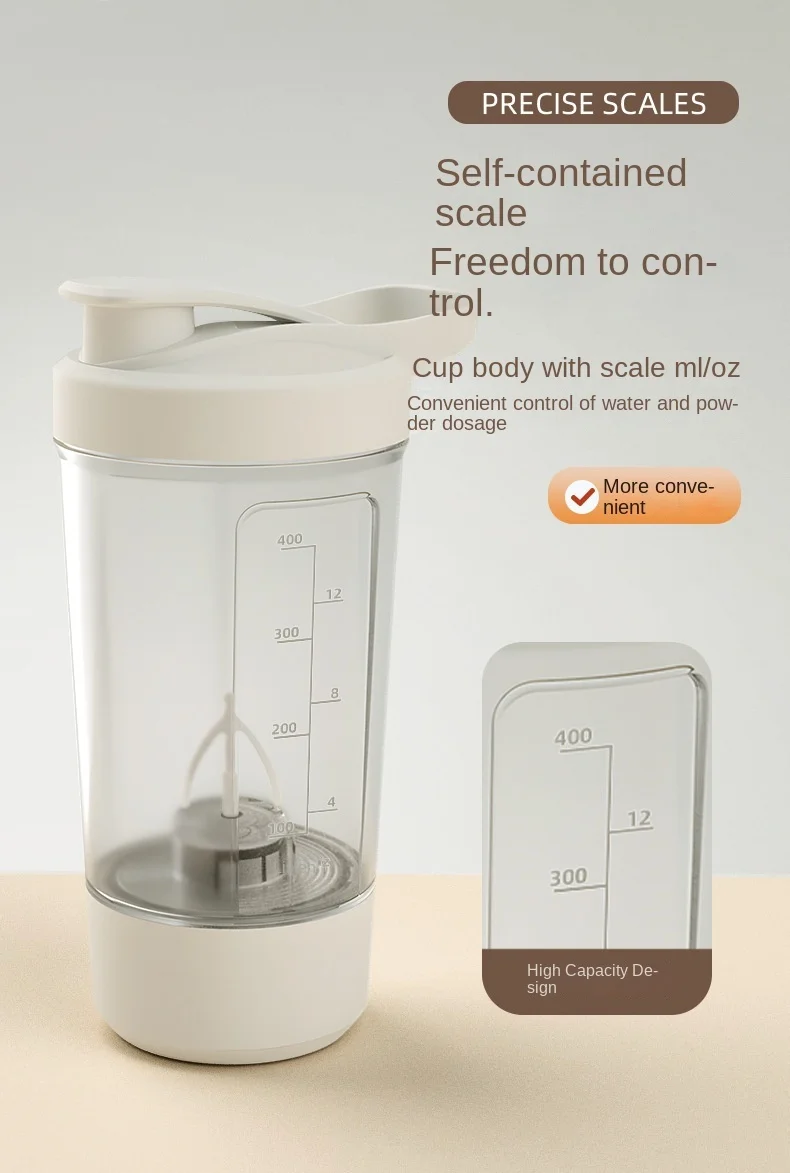 Licuadora el&eacute;ctrica port&aacute;til 2026, taza agitadora recargable por USB, taza mezcladora deportiva de alta potencia para batido, caf&eacute;, Fitness al aire libre