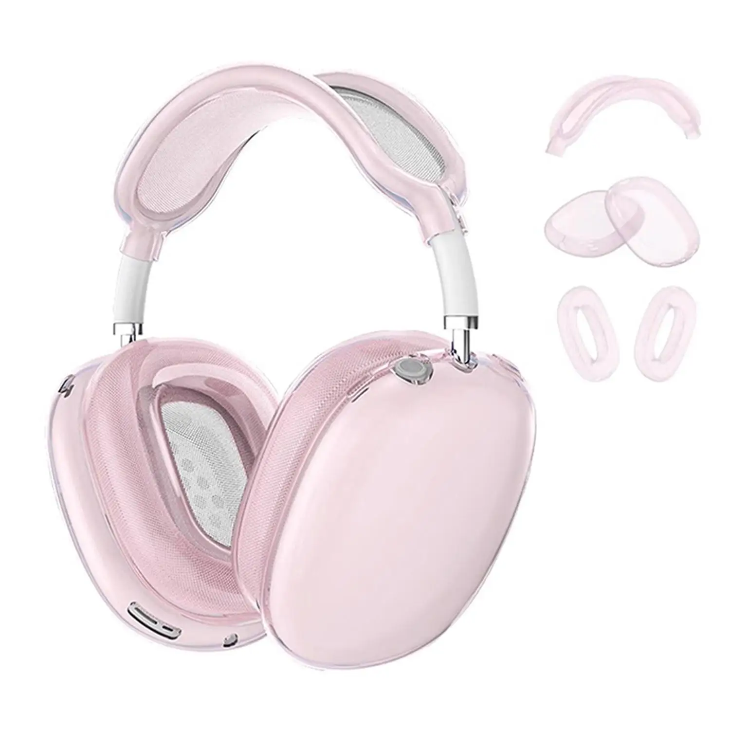 Funda Protectora para Auriculares XDcase 3 en 1 de TPU para Apple AirPods Max, Protector de Auriculares Multimedia