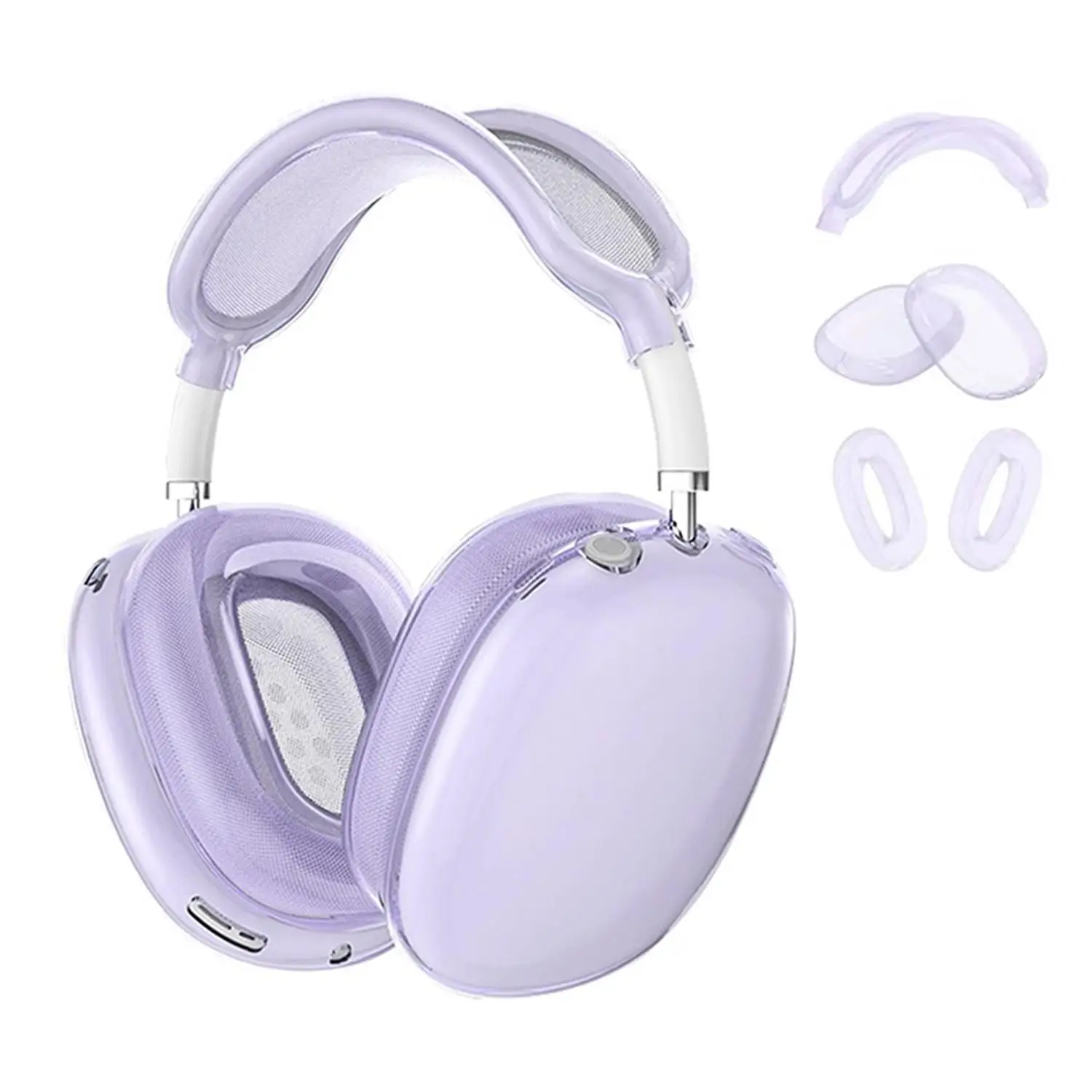 Funda Protectora para Auriculares XDcase 3 en 1 de TPU para Apple AirPods Max, Protector de Auriculares Multimedia