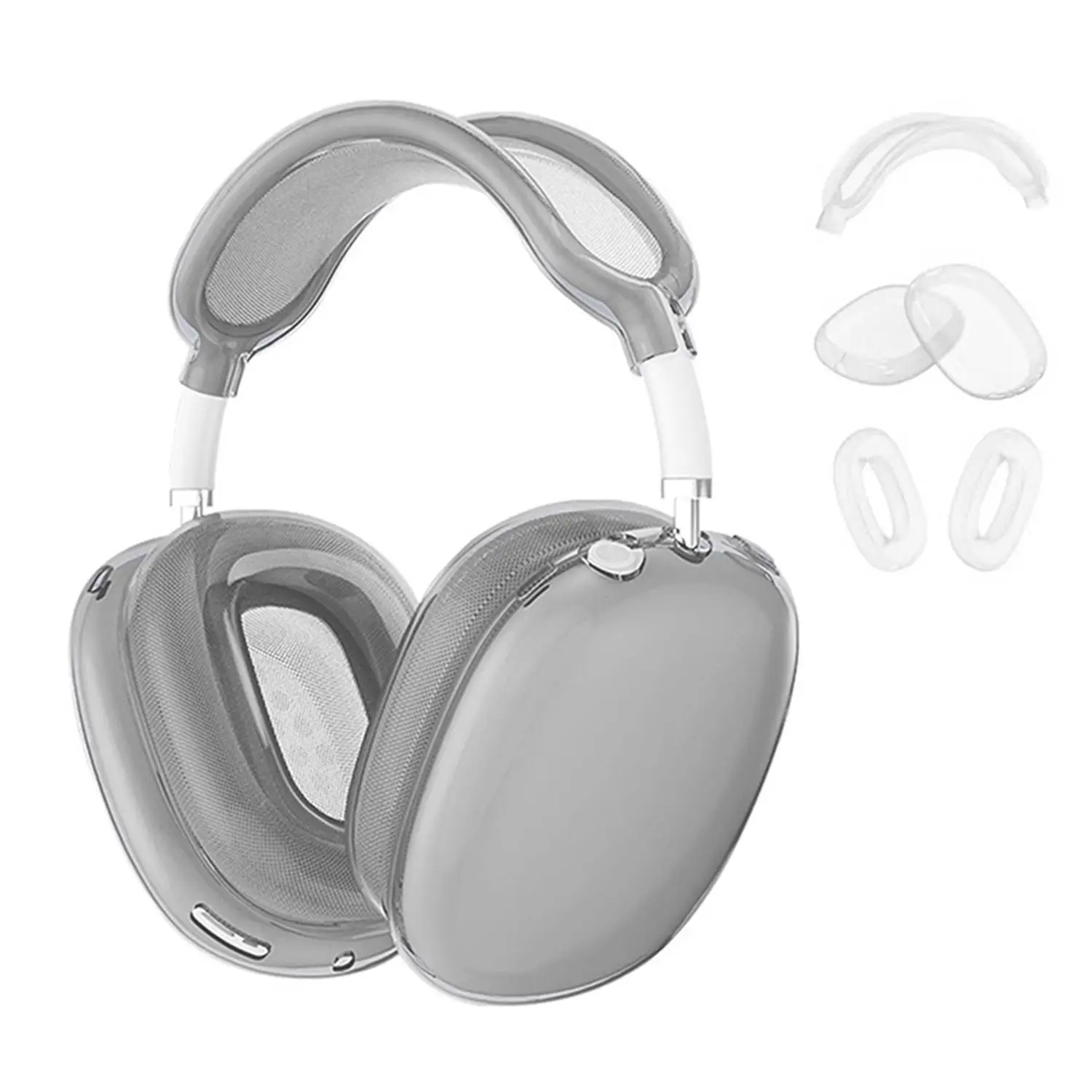 Funda Protectora para Auriculares XDcase 3 en 1 de TPU para Apple AirPods Max, Protector de Auriculares Multimedia