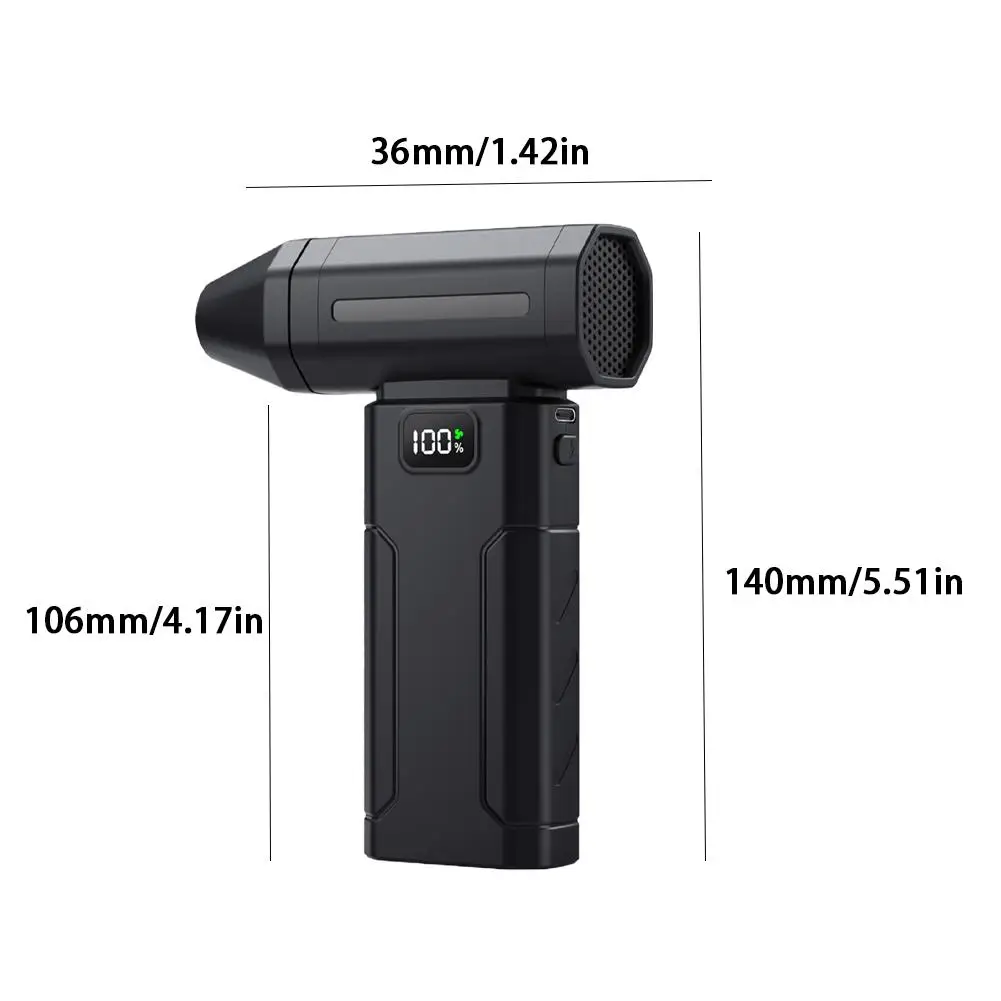 Soplador de ventilador Turbo Jet sin escobillas X8, potente soplador de aire el&eacute;ctrico de 150000RPM, aspiradora, limpiador de polvo port&aacute;til, ventilador violento
