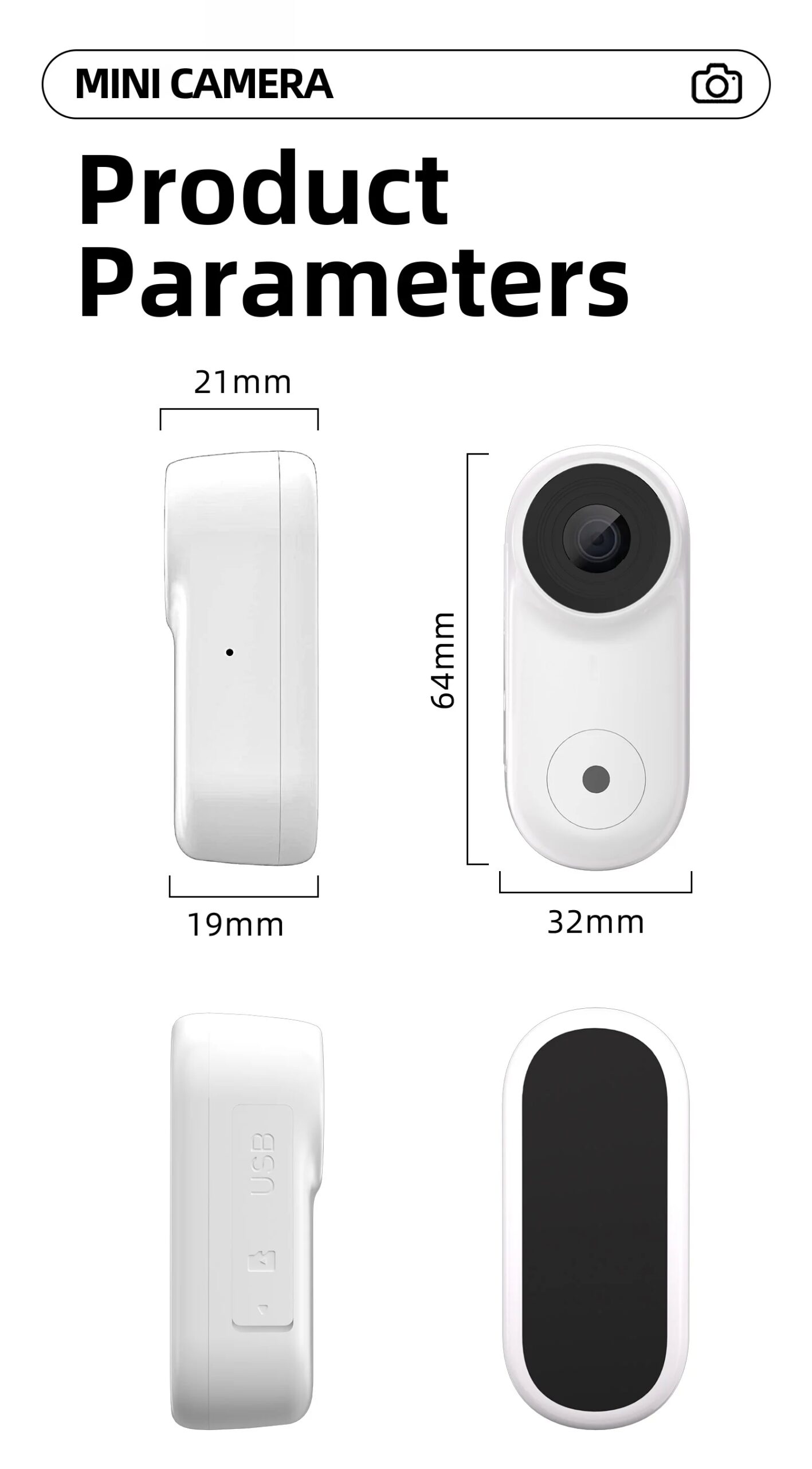 Mini Cámara Magnética de Bolsillo OnePlus, Impermeable, 1080P HD, Cámara de Acción para Casco de Motocicleta, Grabadora de Video para Deportes al Aire Libre Mini Cámara Magnética de Bolsillo OnePlus, Impermeable, 1080P HD, Cámara de Acción para Casco de Motocicleta, Grabadora de Video para Deportes al Aire Libre