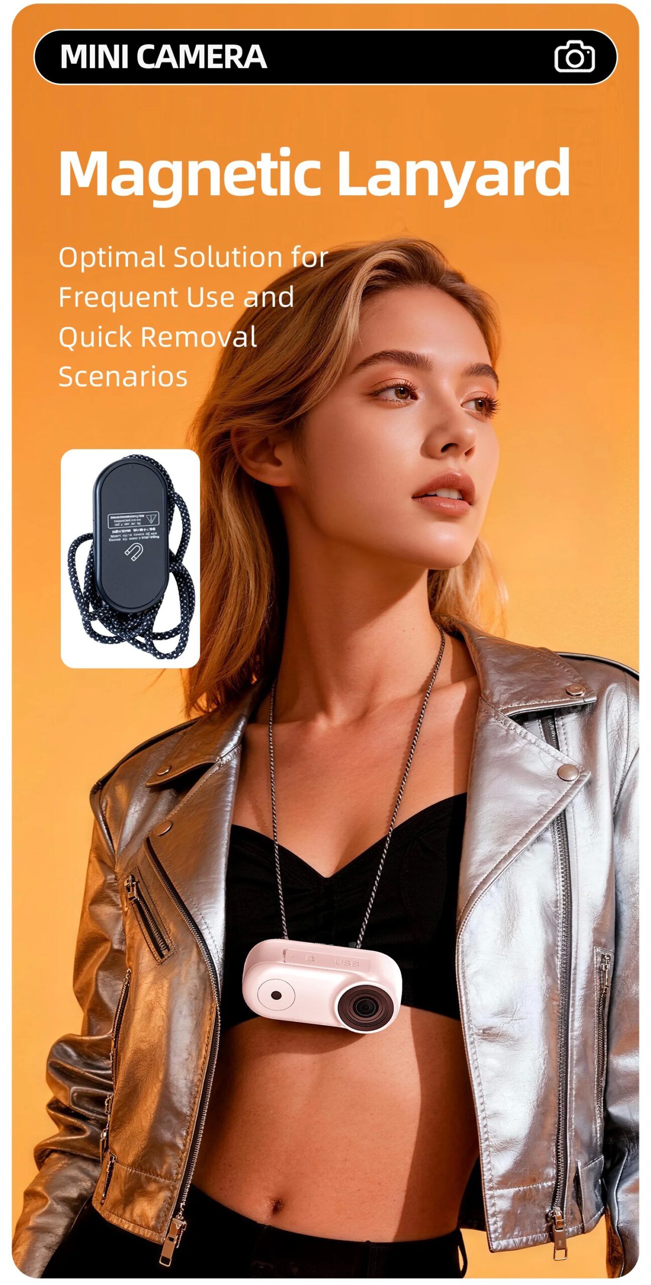 Mini Cámara Magnética de Bolsillo OnePlus, Impermeable, 1080P HD, Cámara de Acción para Casco de Motocicleta, Grabadora de Video para Deportes al Aire Libre Mini Cámara Magnética de Bolsillo OnePlus, Impermeable, 1080P HD, Cámara de Acción para Casco de Motocicleta, Grabadora de Video para Deportes al Aire Libre