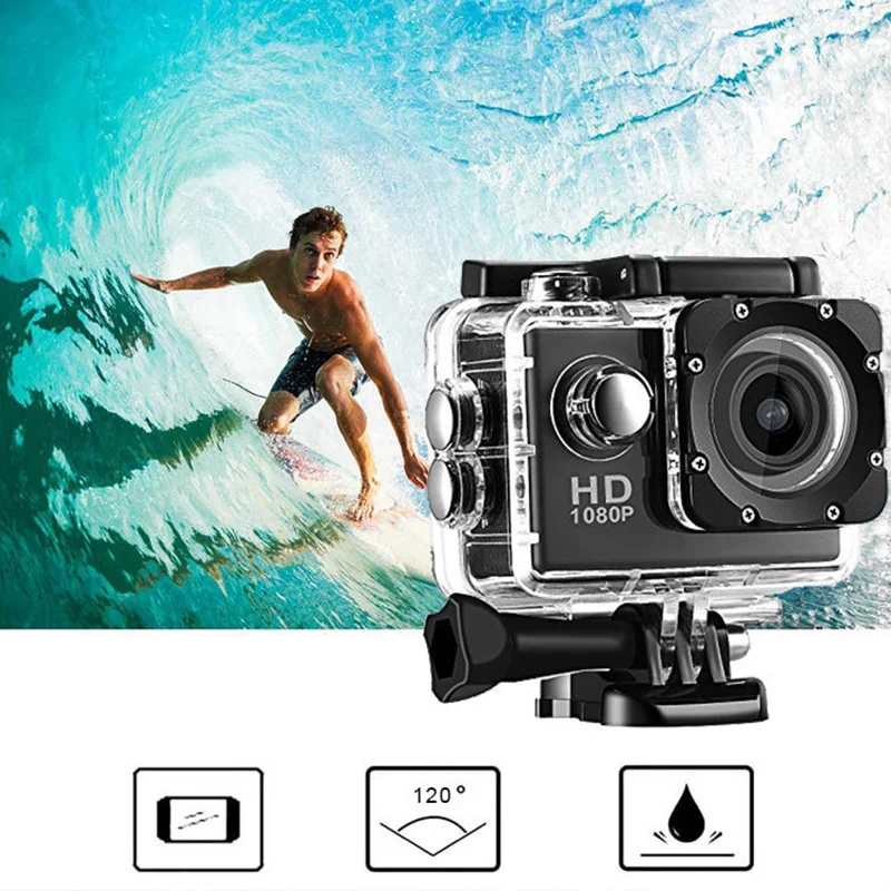 Mini c&aacute;mara de acci&oacute;n HD 4K, pantalla de c&aacute;maras digitales, c&aacute;mara de grabaci&oacute;n impermeable, c&aacute;mara deportiva para registro de equitaci&oacute;n, buceo, deportes al aire libre