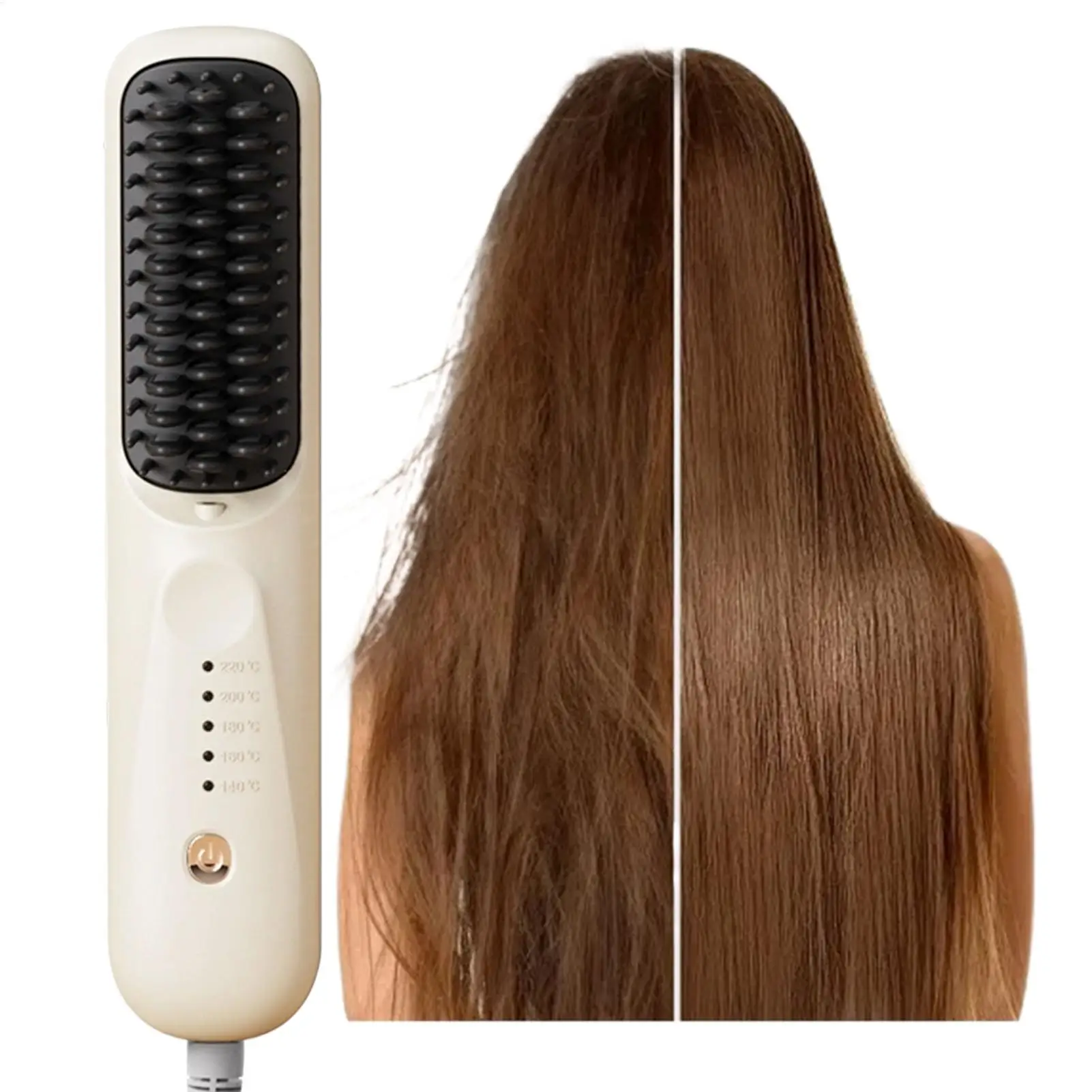 Cepillo Alisador de Cabello con 5 Modos de Calentamiento, Iones Negativos, Multi-Temperatura, Cepillo El&eacute;ctrico, Peine Caliente, Herramienta para Alisar el Cabello