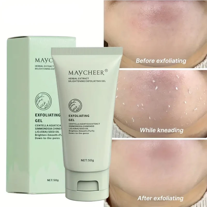 Gel exfoliante con extracto de hierbas, gel exfoliante limpiador, limpieza profunda de poros y exfoliaci&oacute;n facial, productos hidratantes para el cuidado de la piel