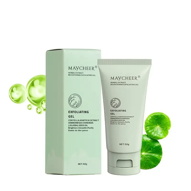Gel exfoliante con extracto de hierbas, gel exfoliante limpiador, limpieza profunda de poros y exfoliaci&oacute;n facial, productos hidratantes para el cuidado de la piel