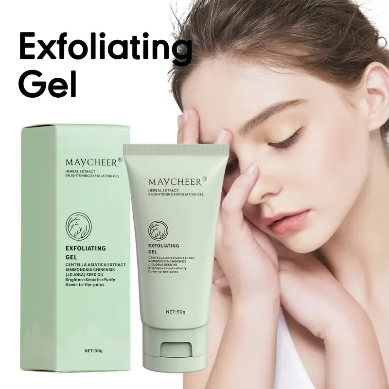Gel exfoliante con extracto de hierbas, gel exfoliante limpiador, limpieza profunda de poros y exfoliaci&oacute;n facial, productos hidratantes para el cuidado de la piel