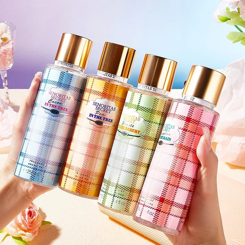 Perfume secreto para mujer, fragancia de fruta y flor de vainilla, aroma de niebla, perfume de encanto de larga duraci&oacute;n, ambientador en aerosol para todo el cuerpo, 250ml