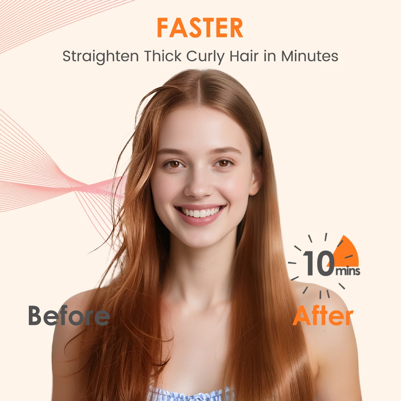 Hatteker-peine para peinar el cabello con m&uacute;ltiples ajustes, temperatura ajustable, volumizador, alisado/cepillo rizado, peine alisador de cabello