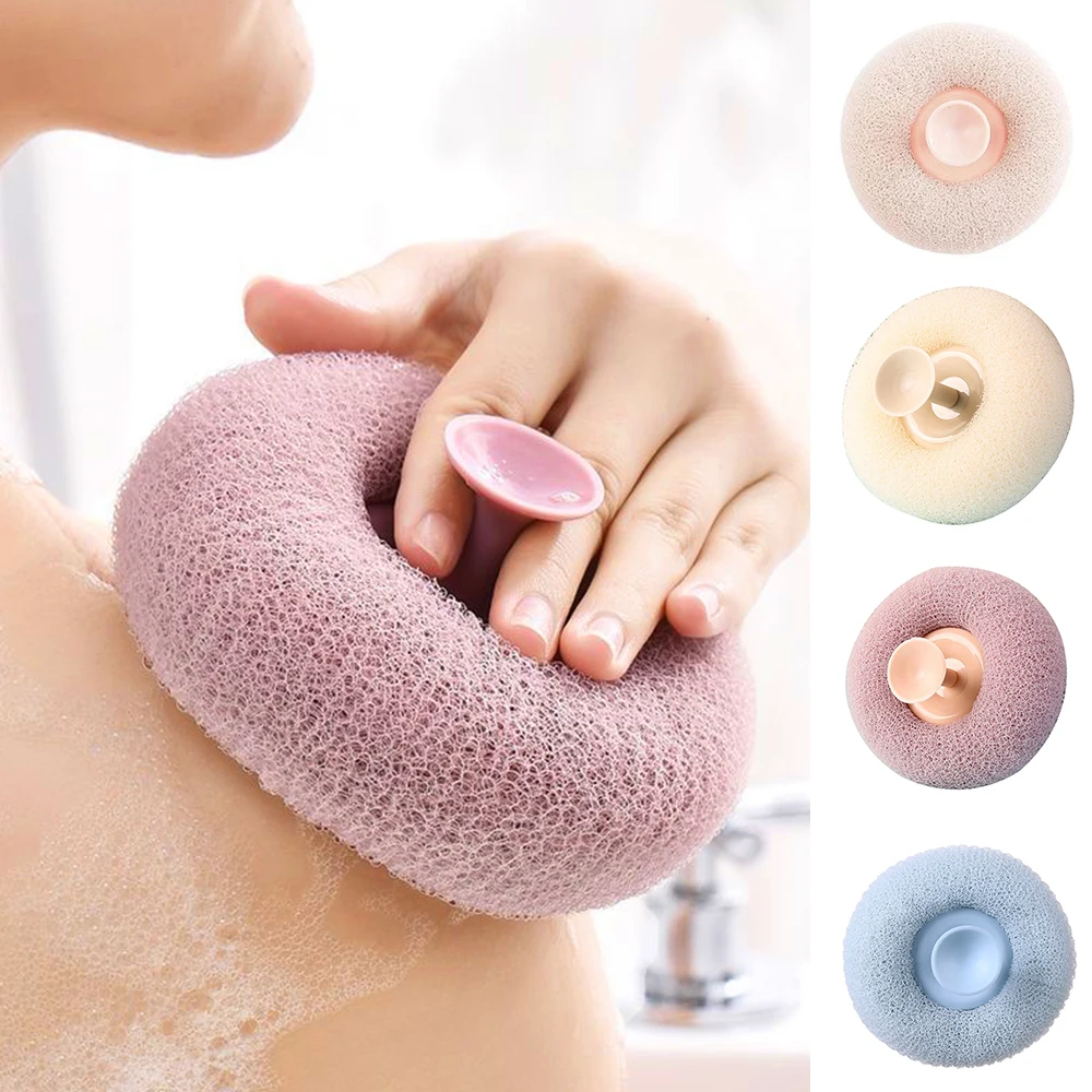 Esponja de ba&ntilde;o de mano de malla suave redonda, cepillo de limpieza, limpiador corporal de ducha, exfoliante, bola de ba&ntilde;o, accesorios de ba&ntilde;o