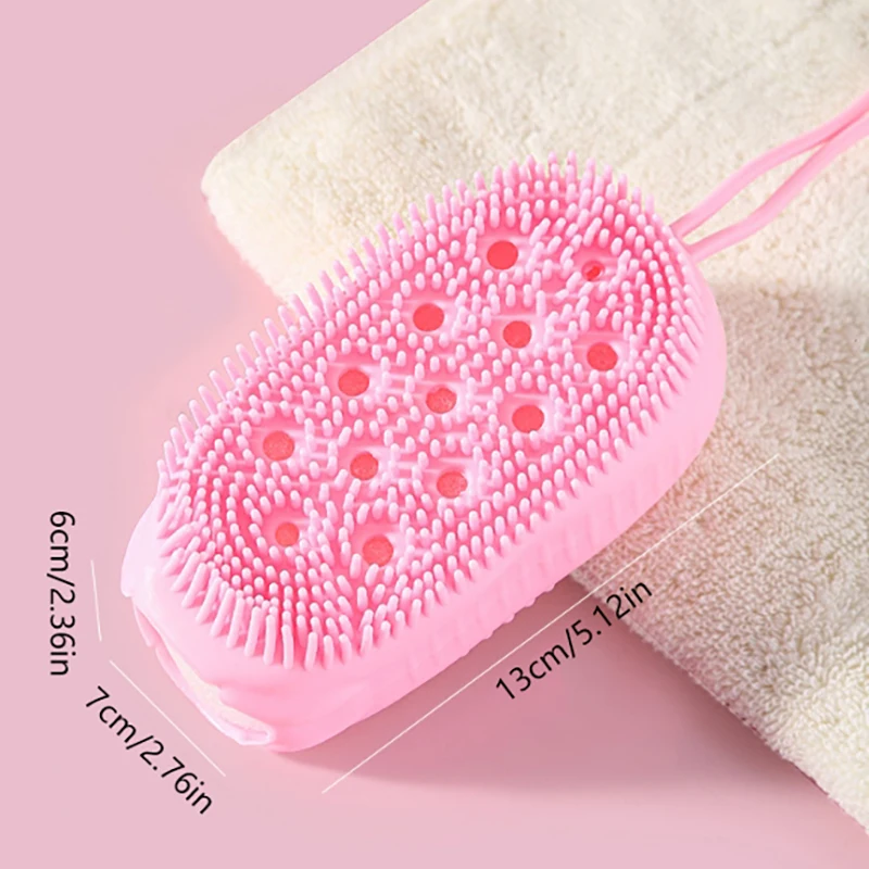 Depurador corporal de silicona para ducha, esponja exfoliante, cepillo de ba&ntilde;o de burbujas, masajeador, limpiador de piel, almohadilla de limpieza, accesorios de ba&ntilde;o
