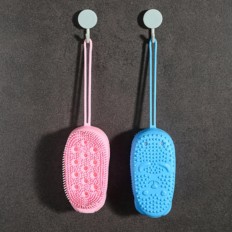 Depurador corporal de silicona para ducha, esponja exfoliante, cepillo de ba&ntilde;o de burbujas, masajeador, limpiador de piel, almohadilla de limpieza, accesorios de ba&ntilde;o