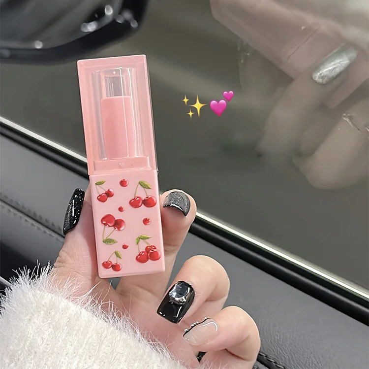 B&aacute;lsamo labial hidratante de cereza, juego de aceite para labios, oso Gege, labios suaves y calmantes, ligero, uso en invierno