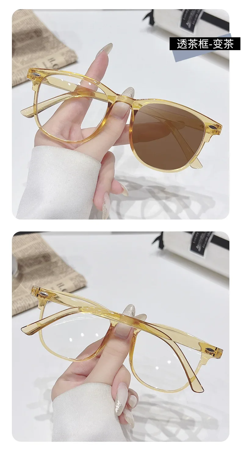 2025 nuevas gafas de sol para hombres y mujeres lentes fotocrom&aacute;ticas estilo coreano gafas de moda verano al aire libre gafas de sol de playa