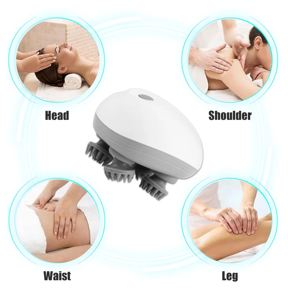 Masajeador el&eacute;ctrico para el cuero cabelludo, rascador de cabeza para el crecimiento del cabello, cepillo para el cabello rascador de cabeza recargable, masajeador el&eacute;ctrico para gatos para mascotas