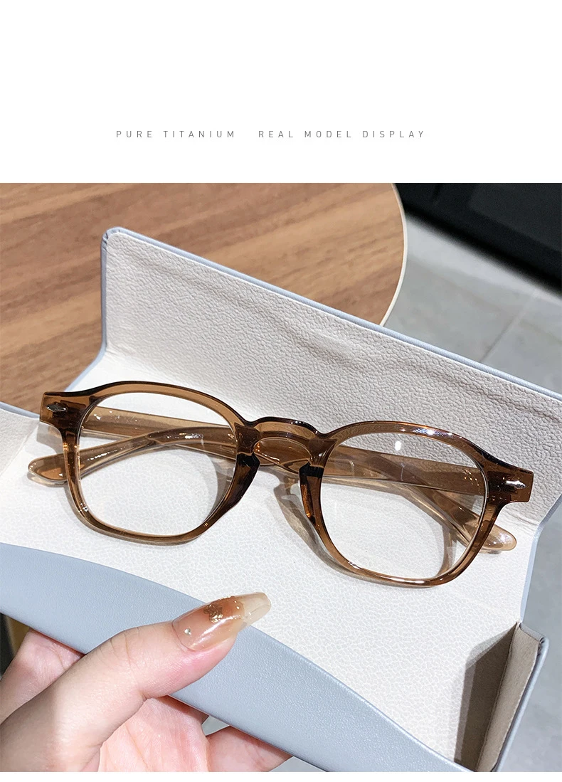 Gafas para miop&iacute;a literarias vers&aacute;tiles, montura redonda para u&ntilde;as de arroz Retro que cambian de Color, sensibles a la luz, antiluz azul, 6133