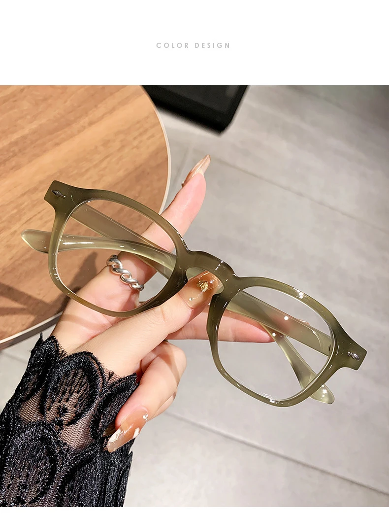 Gafas para miop&iacute;a literarias vers&aacute;tiles, montura redonda para u&ntilde;as de arroz Retro que cambian de Color, sensibles a la luz, antiluz azul, 6133