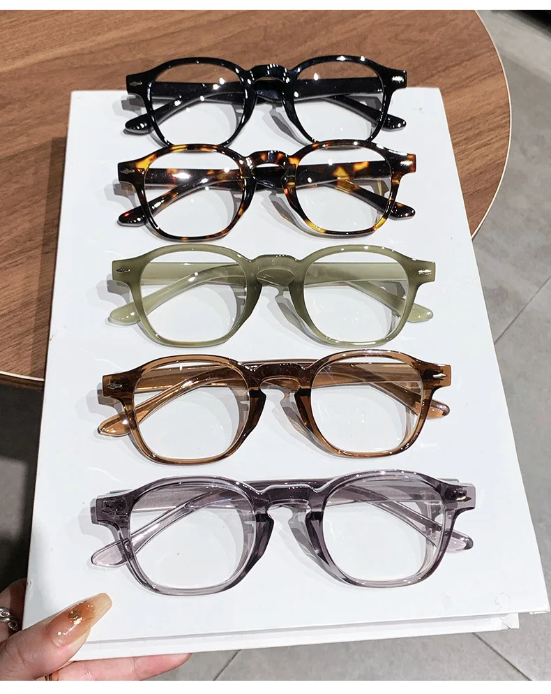 Gafas para miop&iacute;a literarias vers&aacute;tiles, montura redonda para u&ntilde;as de arroz Retro que cambian de Color, sensibles a la luz, antiluz azul, 6133