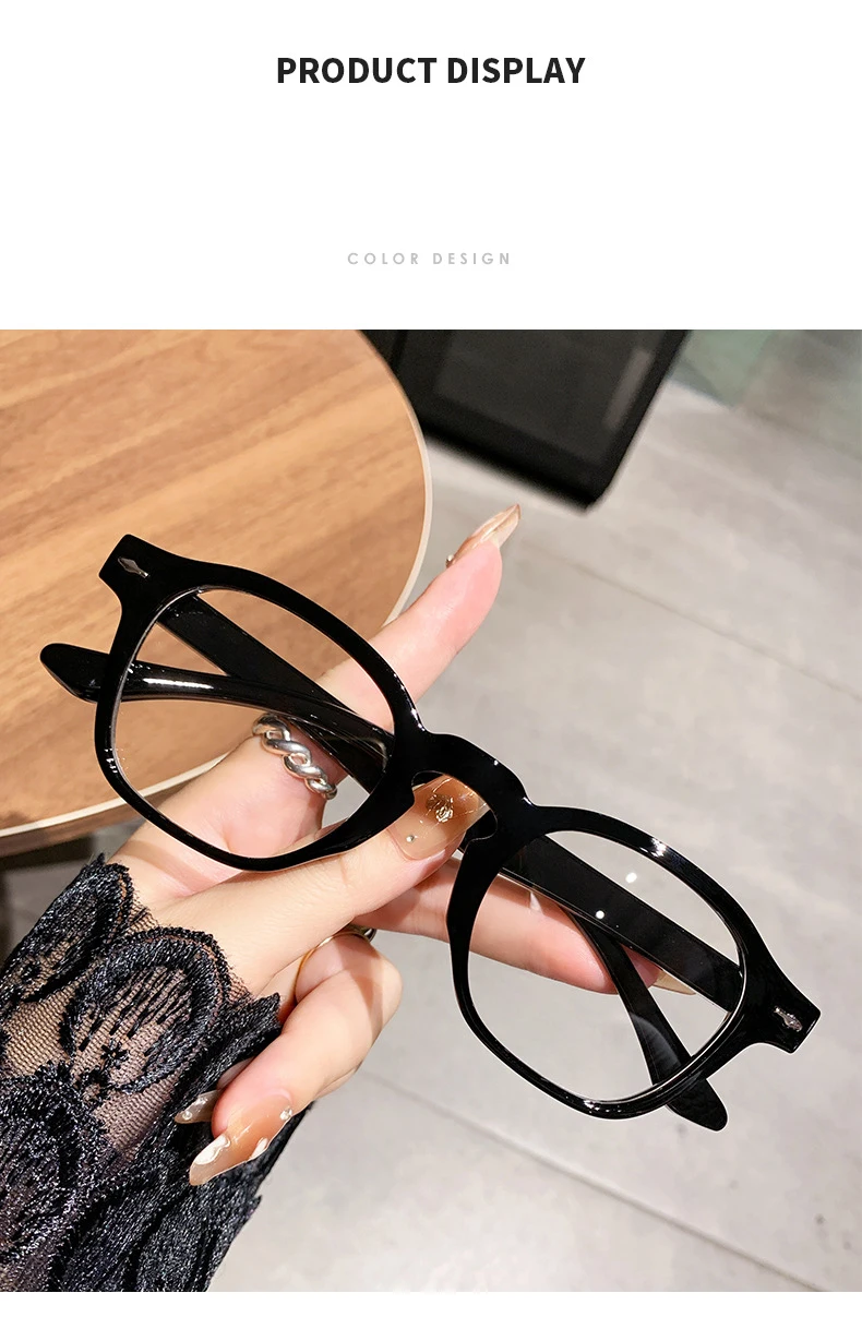 Gafas para miop&iacute;a literarias vers&aacute;tiles, montura redonda para u&ntilde;as de arroz Retro que cambian de Color, sensibles a la luz, antiluz azul, 6133