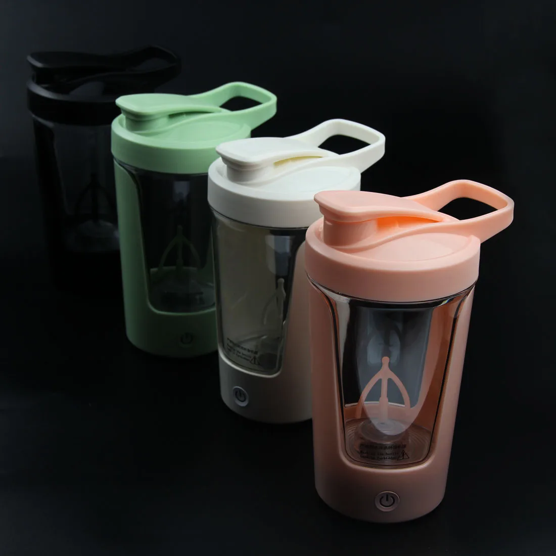 Taza de licuadora port&aacute;til de 450ml, botella agitadora de prote&iacute;na en polvo, taza deportiva para Fitness, agitadores de nutrici&oacute;n, taza mezcladora para ejercicio corporal