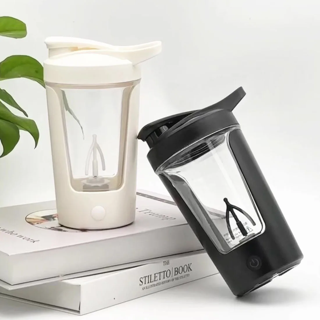 Taza de licuadora port&aacute;til de 450ml, botella agitadora de prote&iacute;na en polvo, taza deportiva para Fitness, agitadores de nutrici&oacute;n, taza mezcladora para ejercicio corporal