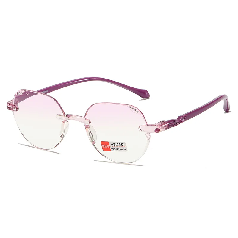 Gafas de lectura progresivas bifocales sin montura para hombres y mujeres, gafas antiluz azul cerca de lejos, gafas Vintage + 1,0 + 1,5 + 2,0 + 2,5 + 4,0