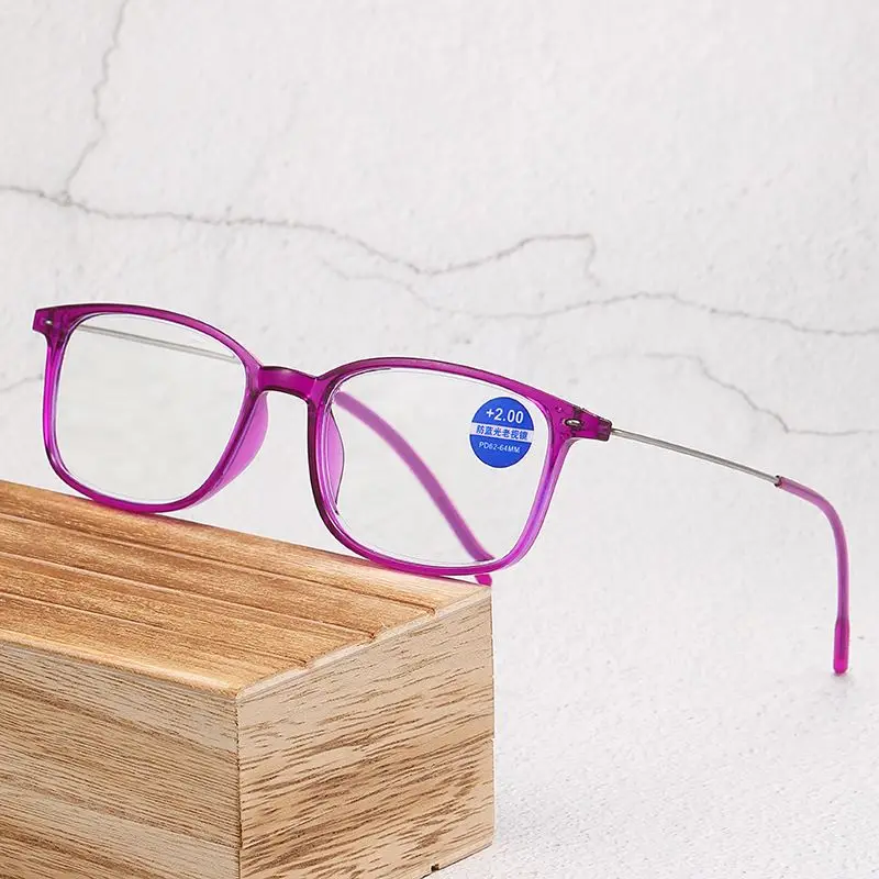 Gafas de lectura progresivas bifocales sin montura para hombres y mujeres, gafas antiluz azul cerca de lejos, gafas Vintage + 1,0 + 1,5 + 2,0 + 2,5 + 4,0