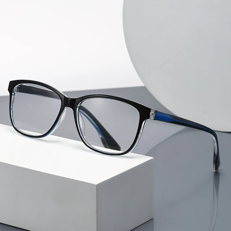 Gafas de lectura progresivas bifocales sin montura para hombres y mujeres, gafas antiluz azul cerca de lejos, gafas Vintage + 1,0 + 1,5 + 2,0 + 2,5 + 4,0
