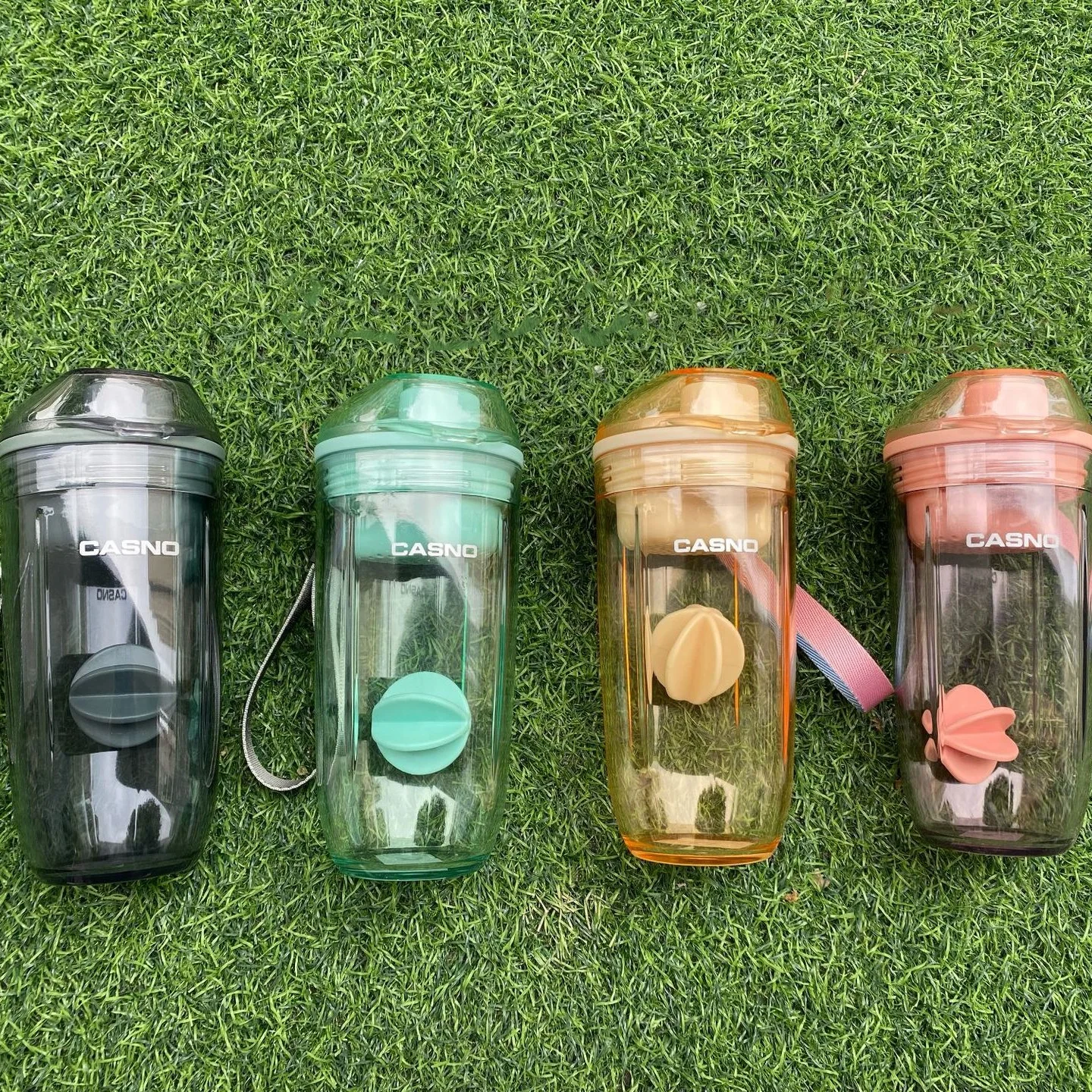Botella agitadora de 400ML con bola, batidos de prote&iacute;nas de pl&aacute;stico sin BPA, a prueba de fugas, para entrenamiento en polvo, gimnasio y Deporte