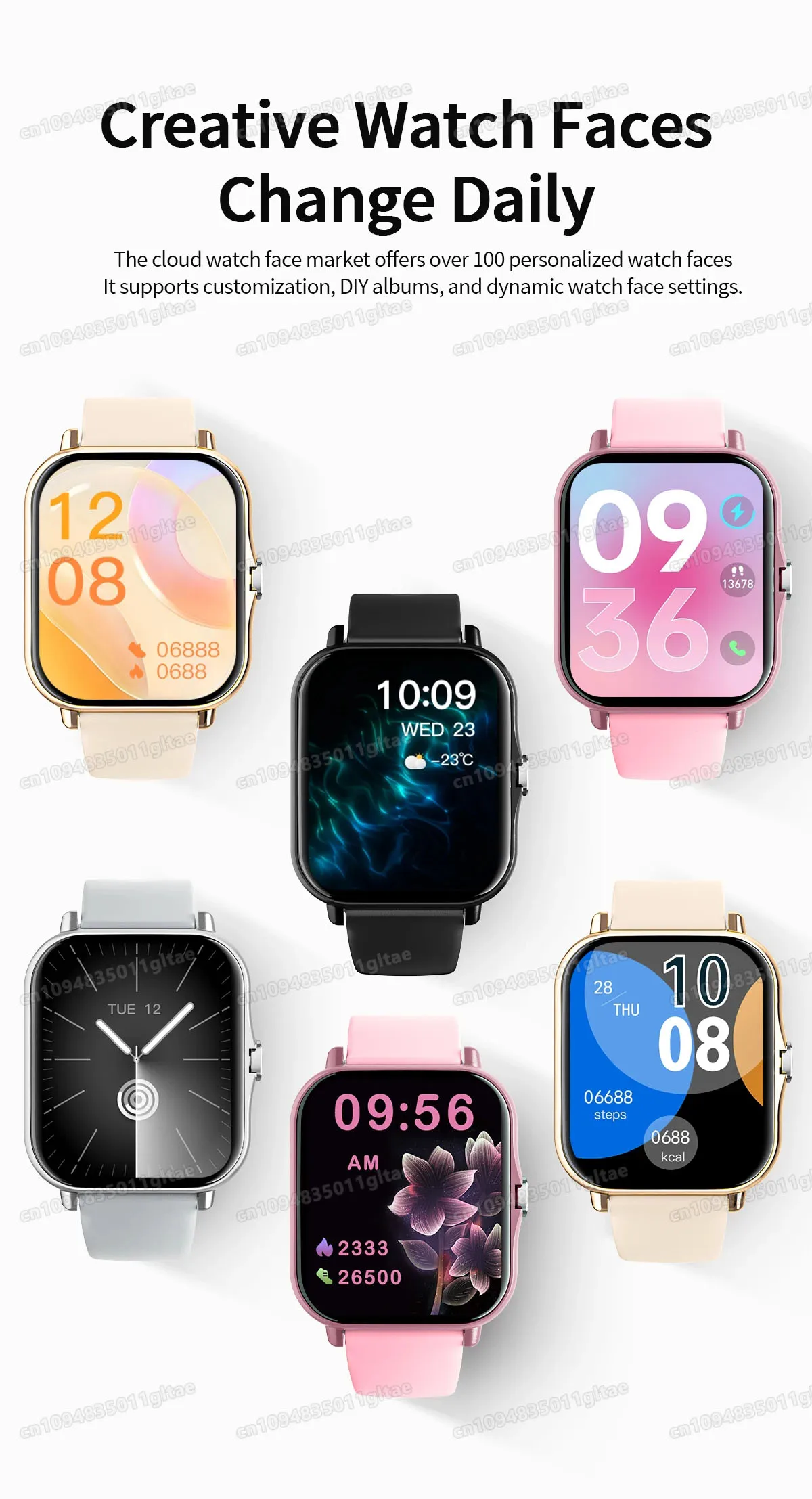 Nuevo Reloj Inteligente con Llamadas Bluetooth, Monitoreo de Salud y Sue&ntilde;o, Pantalla HD de 1.80'', Reloj Inteligente para Ni&ntilde;os, Resistente al Agua, Brazalete Deportivo de Moda para Mujeres y Hombres