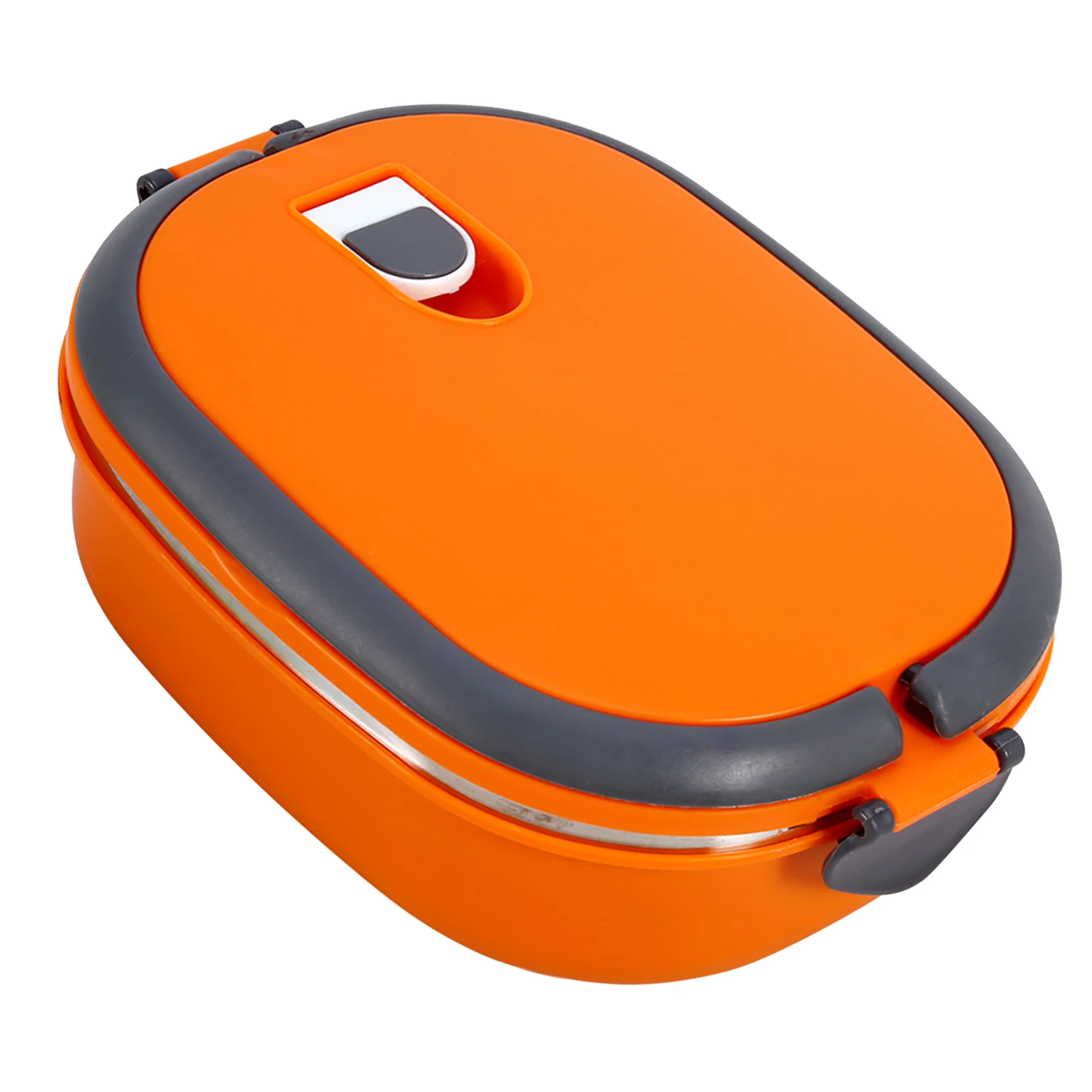 Fiambrera de acero inoxidable con aislamiento para la cena, contenedor de 1 capa, color naranja