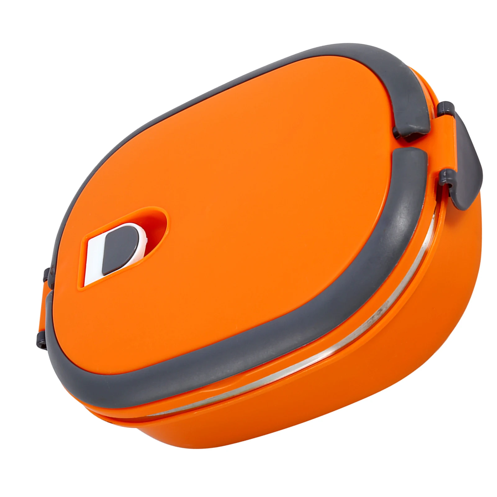 Fiambrera de acero inoxidable con aislamiento para la cena, contenedor de 1 capa, color naranja