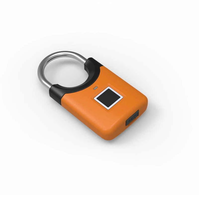 Candado con huella dactilar, Mini cerradura electr&oacute;nica inteligente de seguridad, bloqueo con huella dactilar, antirrobo, carga USB para bicicleta, gimnasio, equipaje