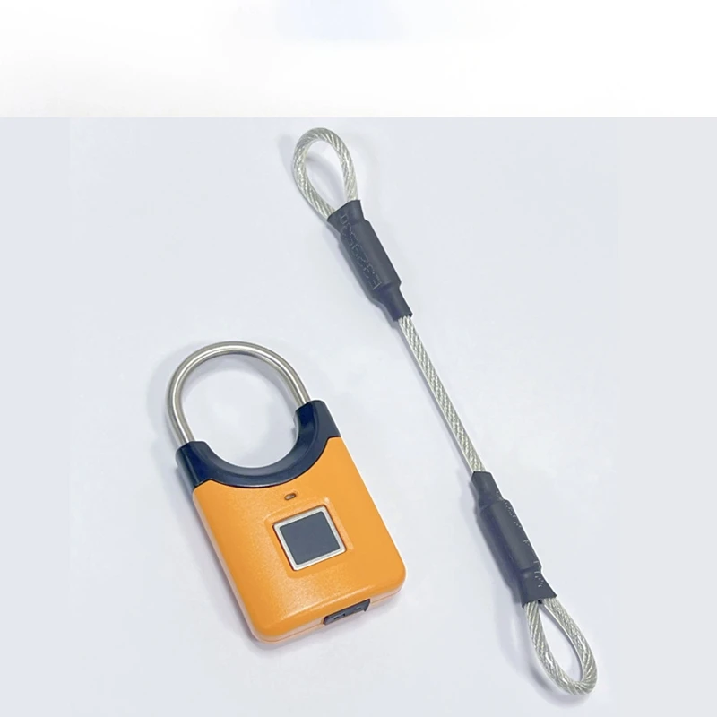 Candado con huella dactilar, Mini cerradura electr&oacute;nica inteligente de seguridad, bloqueo con huella dactilar, antirrobo, carga USB para bicicleta, gimnasio, equipaje