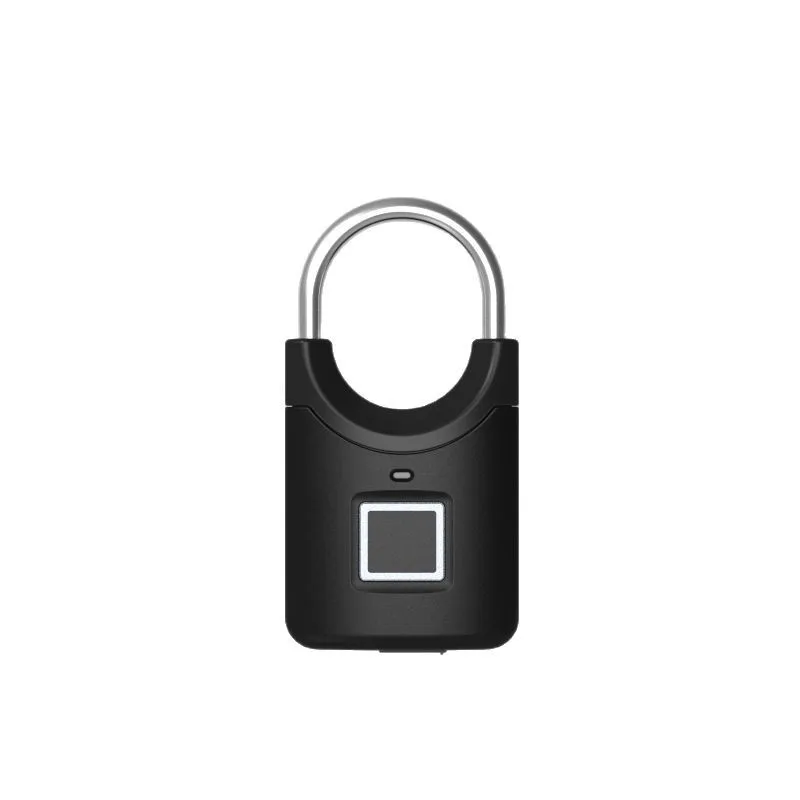 Candado con huella dactilar, Mini cerradura electr&oacute;nica inteligente de seguridad, bloqueo con huella dactilar, antirrobo, carga USB para bicicleta, gimnasio, equipaje