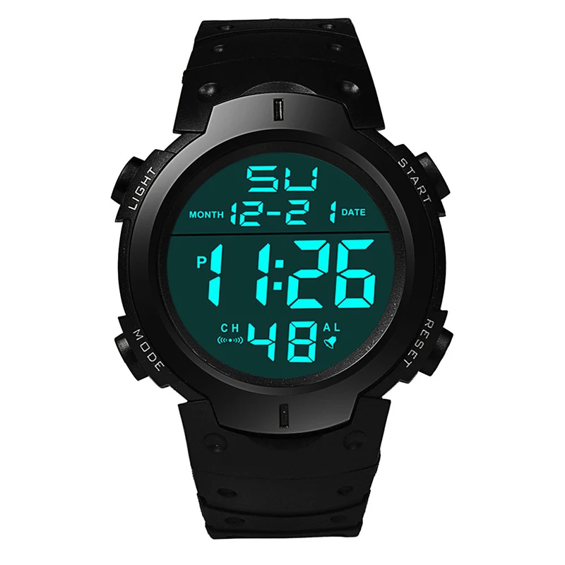 Reloj electr&oacute;nico para hombre, relojes deportivos para hombre, resistente al agua, luminoso, multifunci&oacute;n, para Fitness al aire libre, reloj de pulsera electr&oacute;nico de pantalla grande