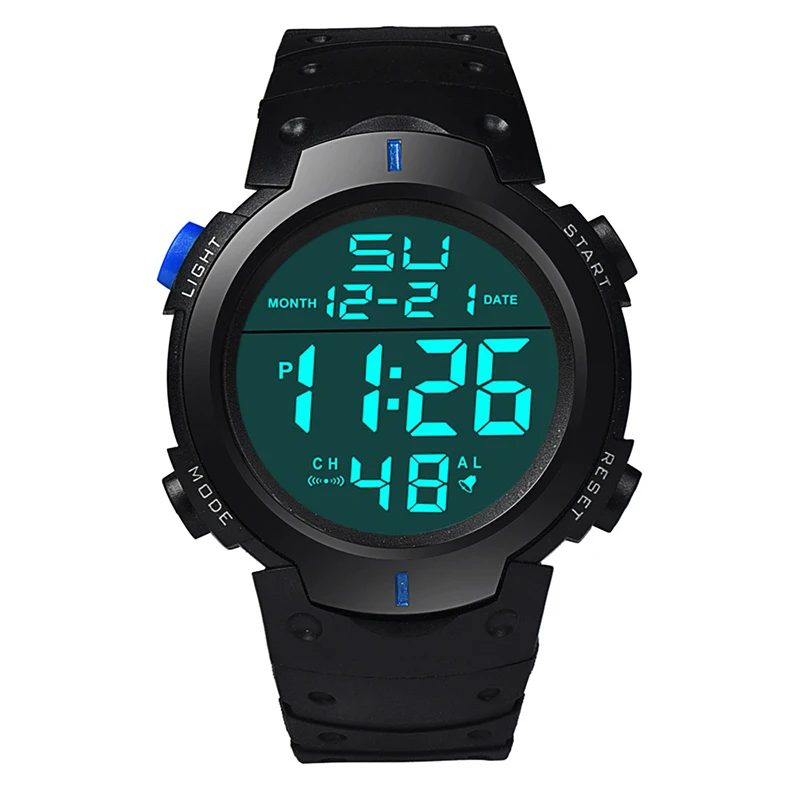 Reloj electr&oacute;nico para hombre, relojes deportivos para hombre, resistente al agua, luminoso, multifunci&oacute;n, para Fitness al aire libre, reloj de pulsera electr&oacute;nico de pantalla grande