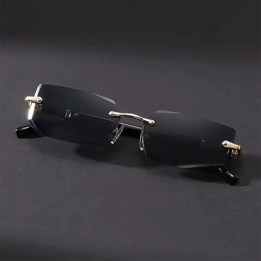 Gafas de Sol Modernas y Elegantes sin Montura en Colores Pastel, Ideales para Vacaciones, Fiestas, Festivales de M&uacute;sica y Regalos