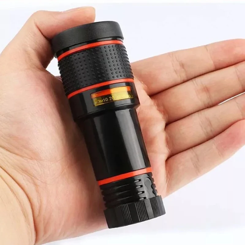 Lente Universal Clip 20X/12X/8X Zoom tel&eacute;fono c&aacute;mara teleobjetivo telescopio Monocular tel&eacute;fono Universal telescopio &oacute;ptico lente Kit